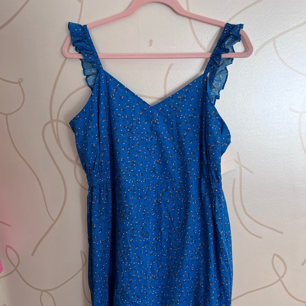 Hatch Maternity Daphne Jumpsuit in Blue Ditsy. Size 1. NWT